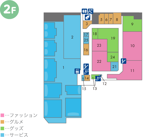 2階の地図